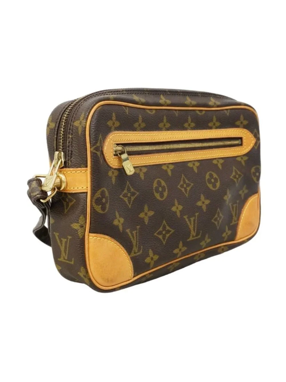 Louis Vuitton Clutch Monogram Marly Dragonne GM Brown